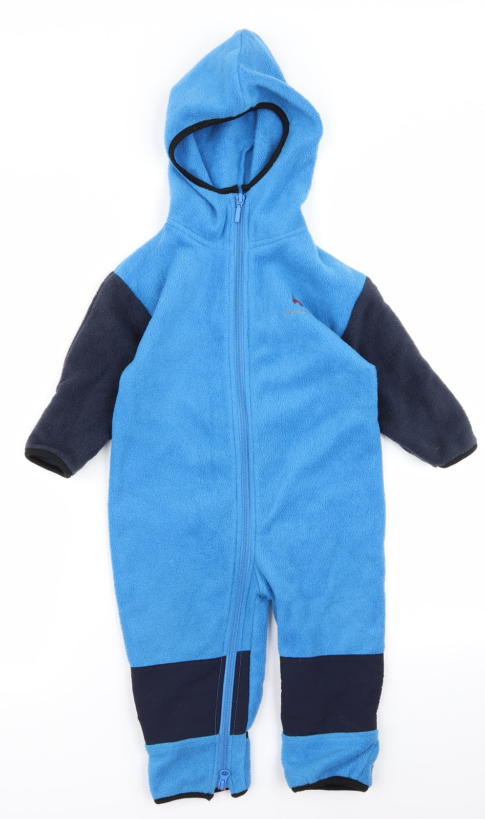 wynnster Baby Blue   Babygrow One-Piece Size 12 Months  - v