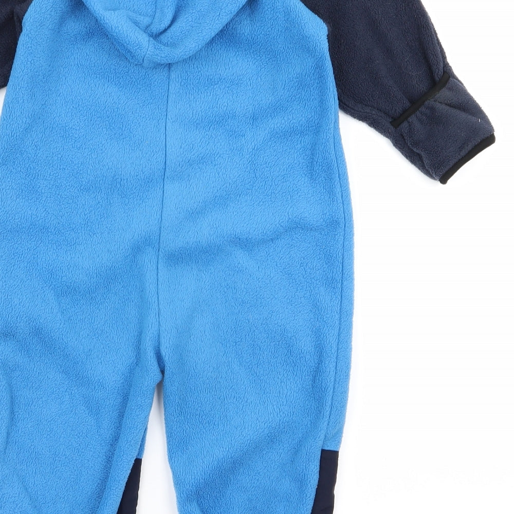 wynnster Baby Blue   Babygrow One-Piece Size 12 Months  - v