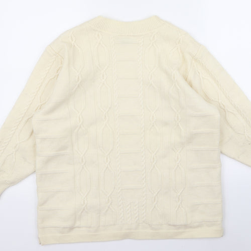 Preworn Womens Beige   Pullover Jumper Size 16  - v