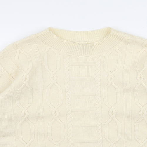 Preworn Womens Beige   Pullover Jumper Size 16  - v