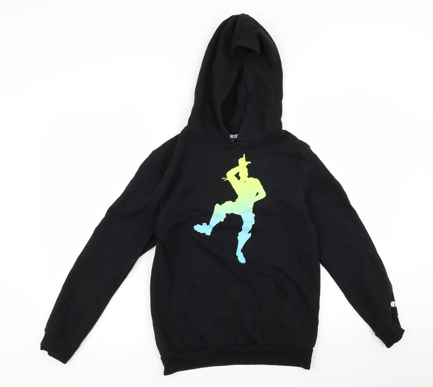 Primark Mens Black   Pullover Hoodie Size L  - fortnight