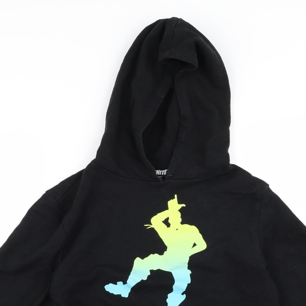 Primark Mens Black   Pullover Hoodie Size L  - fortnight