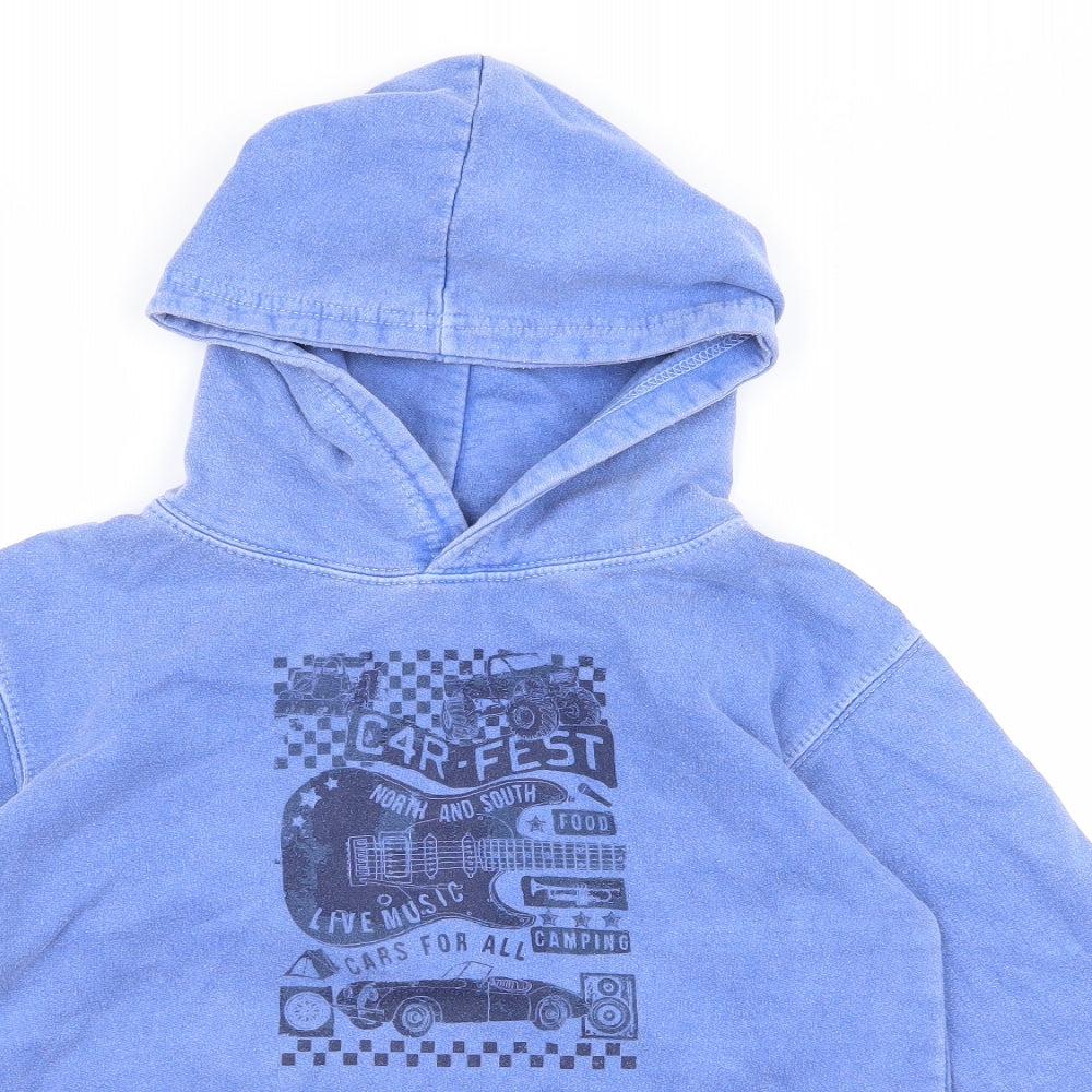 car fest Boys Blue   Pullover Hoodie Size 9 Years