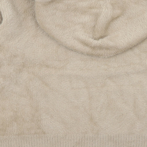 George Womens Beige   Pullover Hoodie Size L