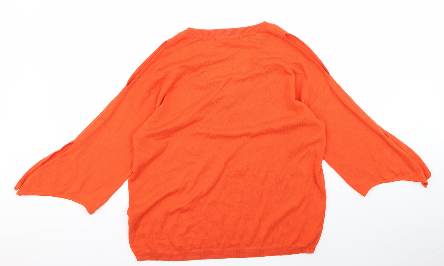 George Womens Orange   Pullover Jumper Size 14