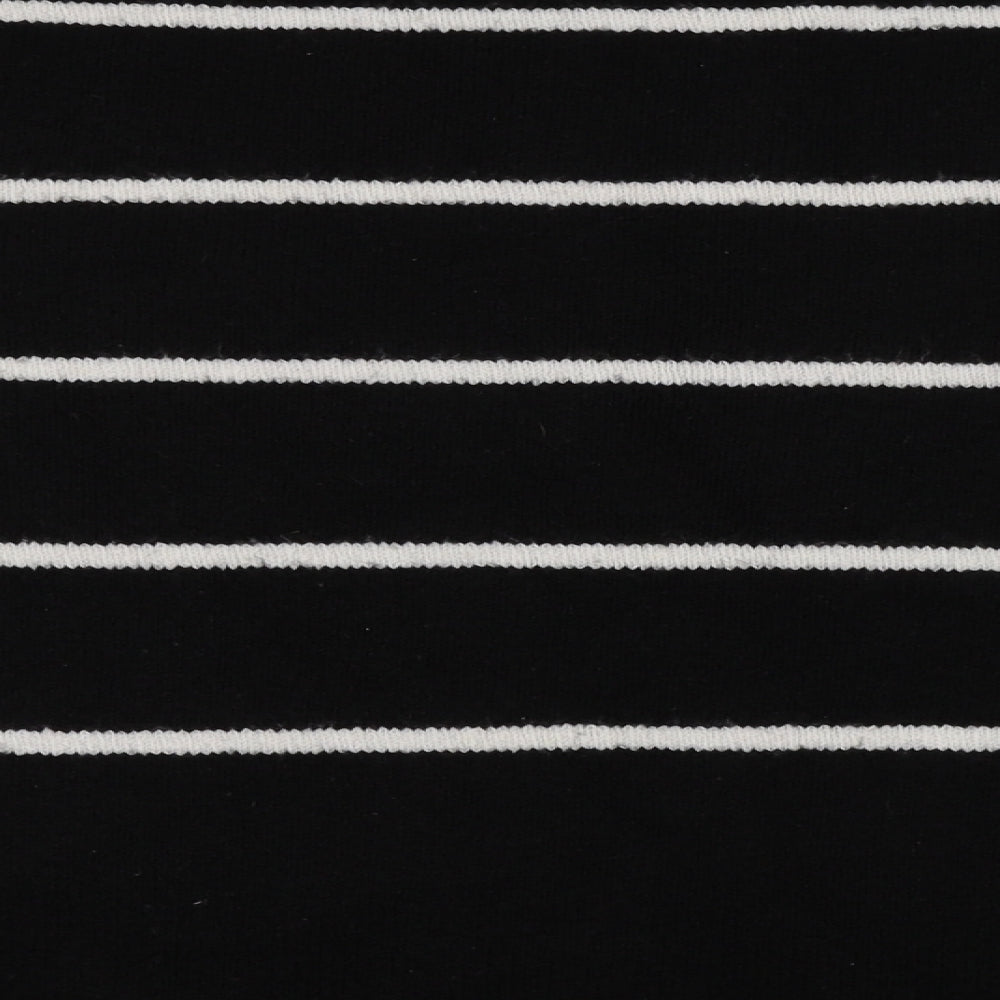 Marks and Spencer Womens Black Striped  Pullover Jumper Size S