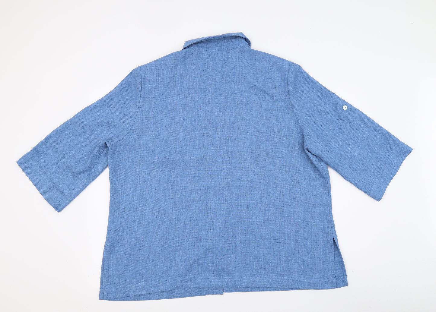 Eastex Womens Blue   Basic Button-Up Size 20