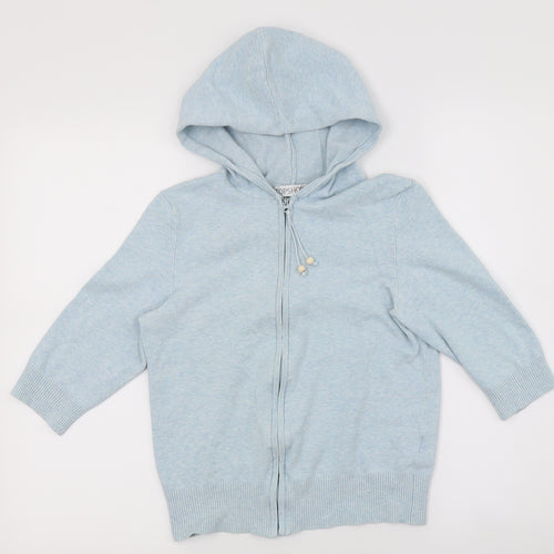 Topshop Womens Black   Jacket  Size 12  - Hood