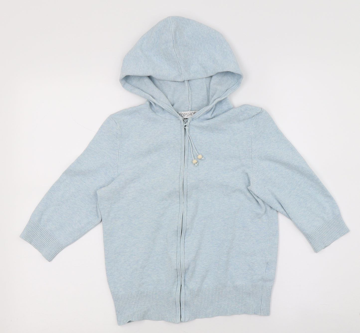 Topshop Womens Black   Jacket  Size 12  - Hood
