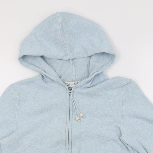 Topshop Womens Black   Jacket  Size 12  - Hood