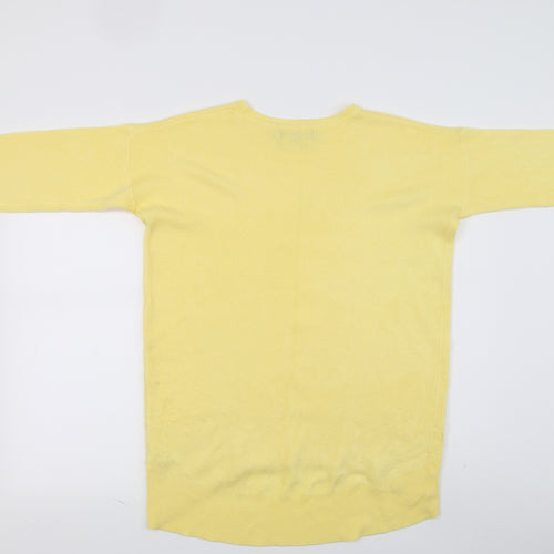 Primark Womens Yellow   Henley Jumper Size 10