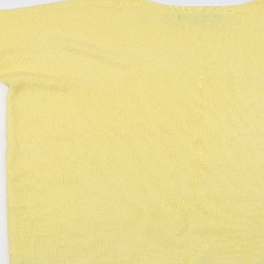 Primark Womens Yellow   Henley Jumper Size 10