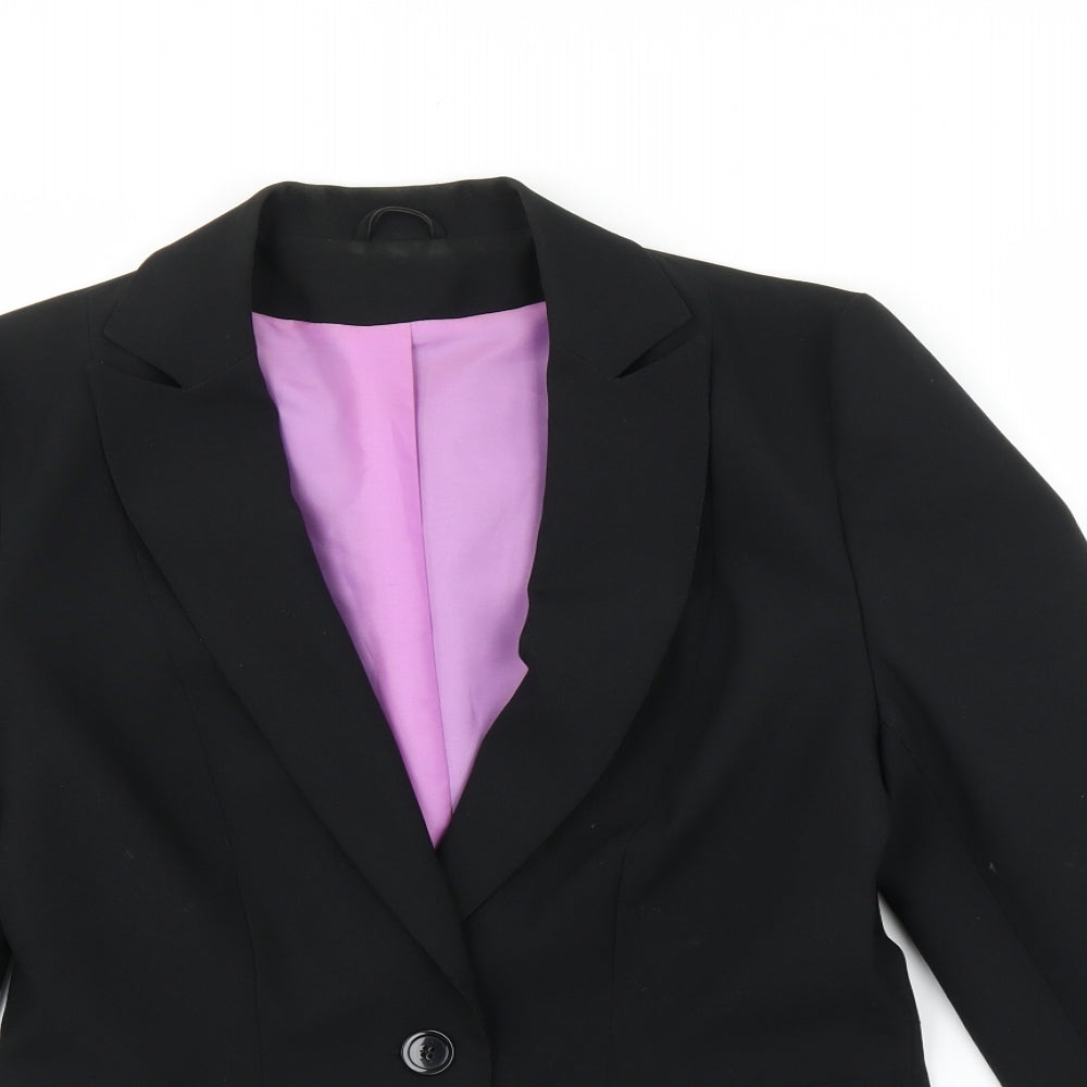 Topshop Womens Black   Jacket Suit Size 12