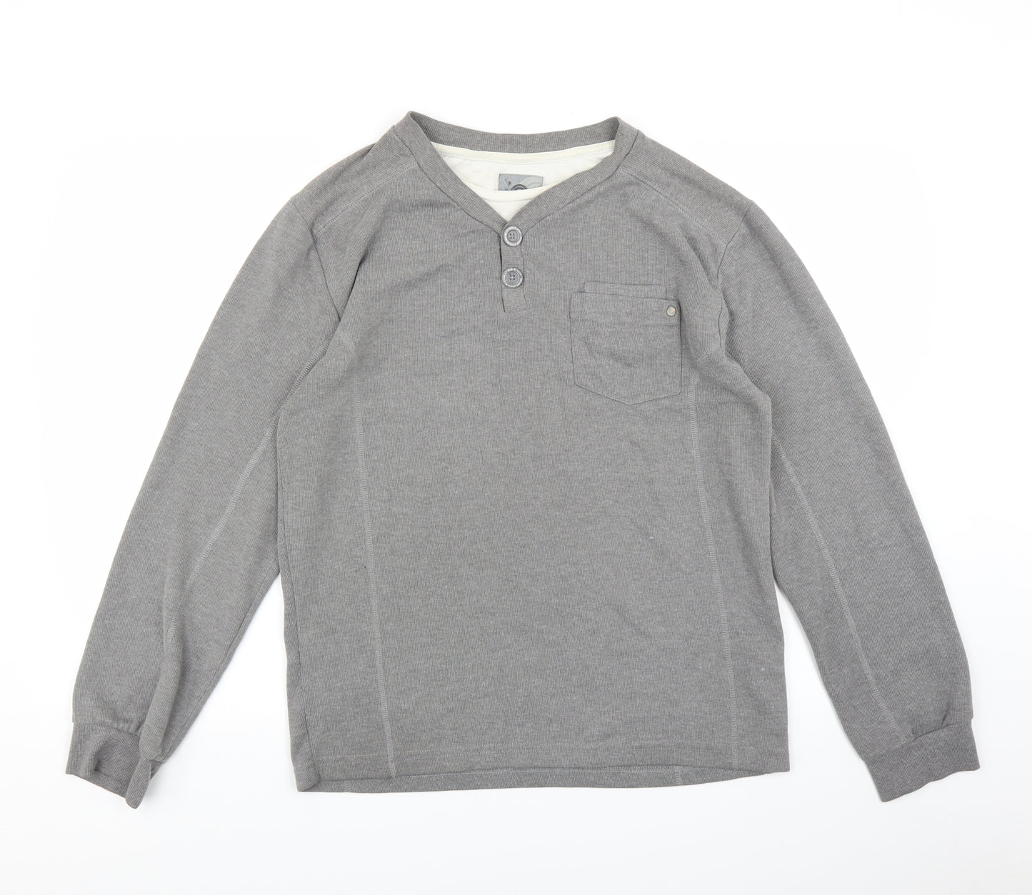 Peacocks Mens Grey   Pullover Jumper Size L