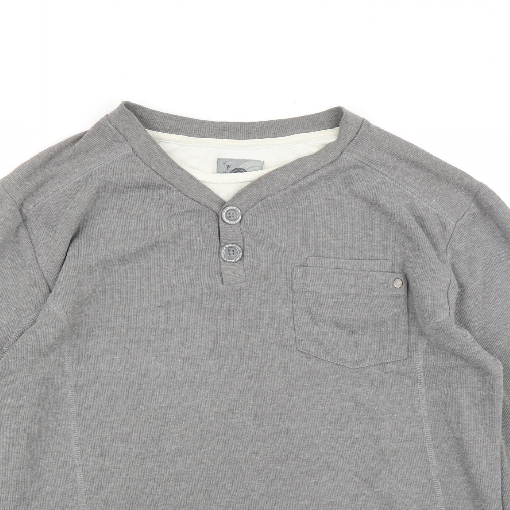 Peacocks Mens Grey   Pullover Jumper Size L