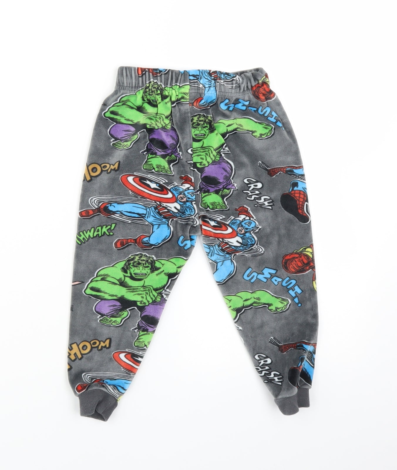 Marks and Spencer Boys Grey Geometric  Sweatpants Trousers Size 2-3 Years - MARVEL