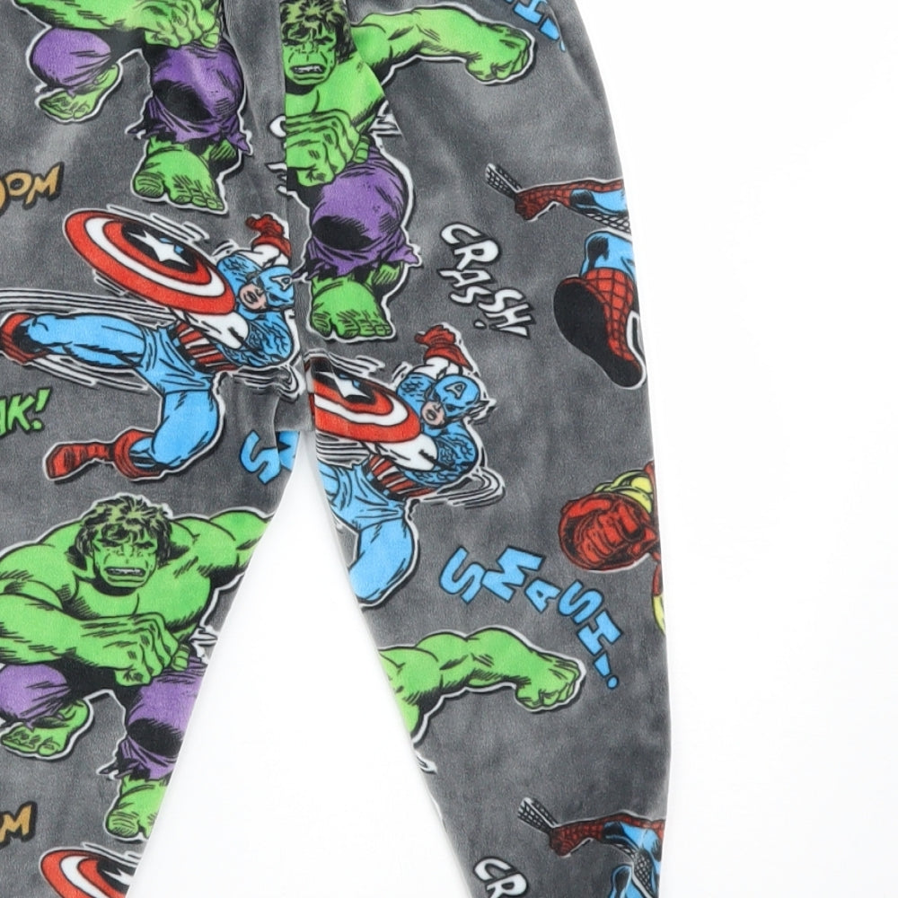 Marks and Spencer Boys Grey Geometric  Sweatpants Trousers Size 2-3 Years - MARVEL