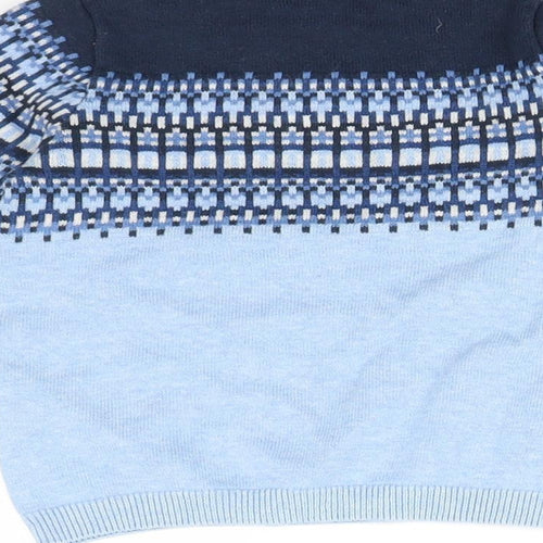 H&M Baby Blue Fair Isle  Pullover Jumper Size 12-18 Months