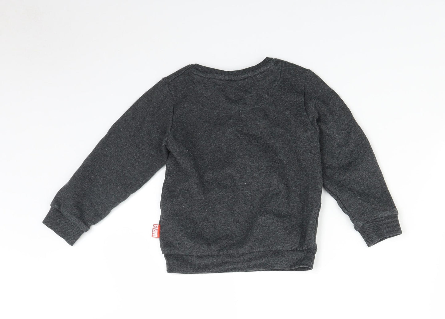 Marks and Spencer Boys Grey   Pullover Jumper Size 2-3 Years  - Spider Man
