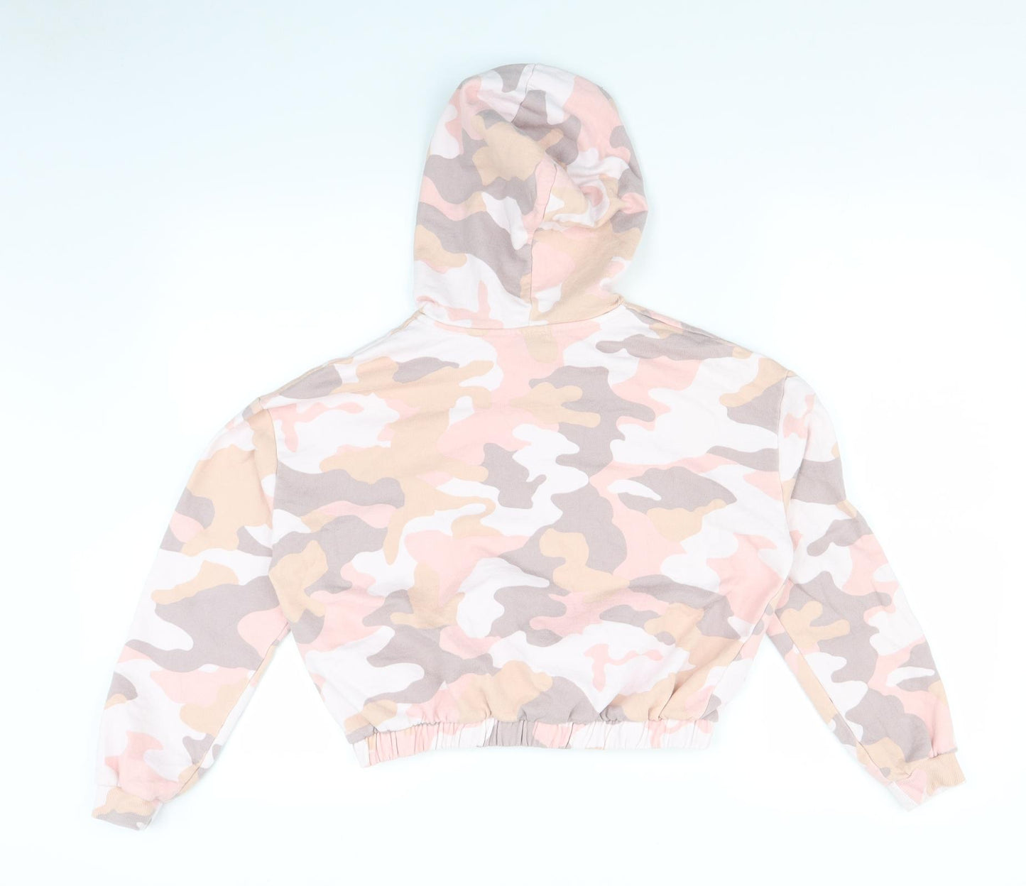 River Island Girls Pink Camouflage  Pullover Hoodie Size 11-12 Years