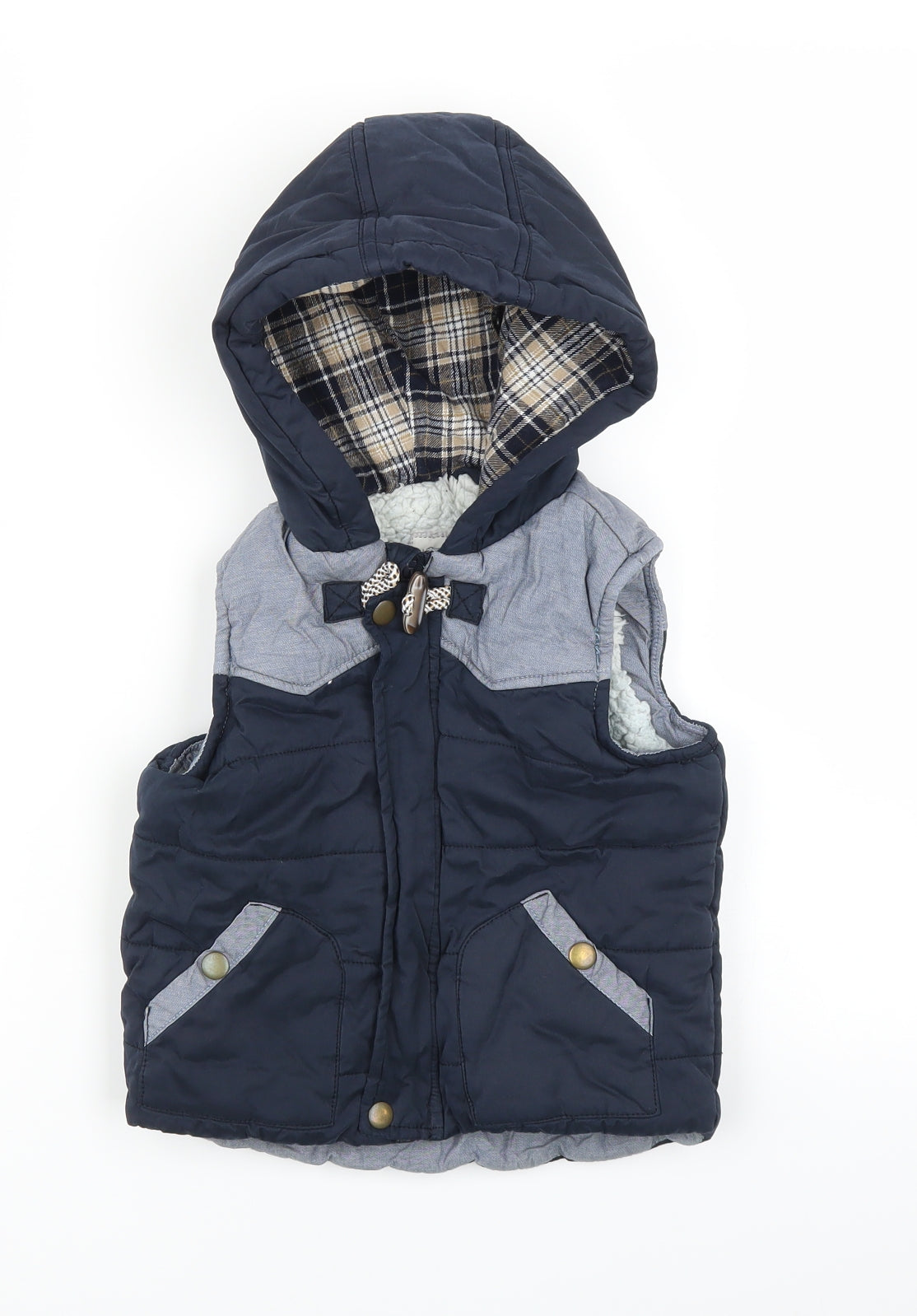 Matalan Boys Blue   Gilet Jacket Size 2-3 Years