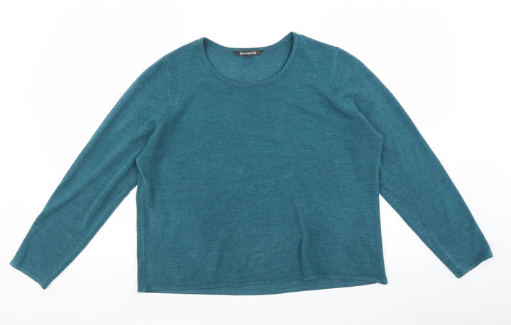 Bonmarché Womens Blue   Pullover Jumper Size 20