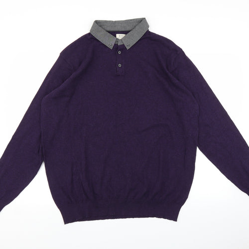 ACW85 Mens Purple    Polo Size XL