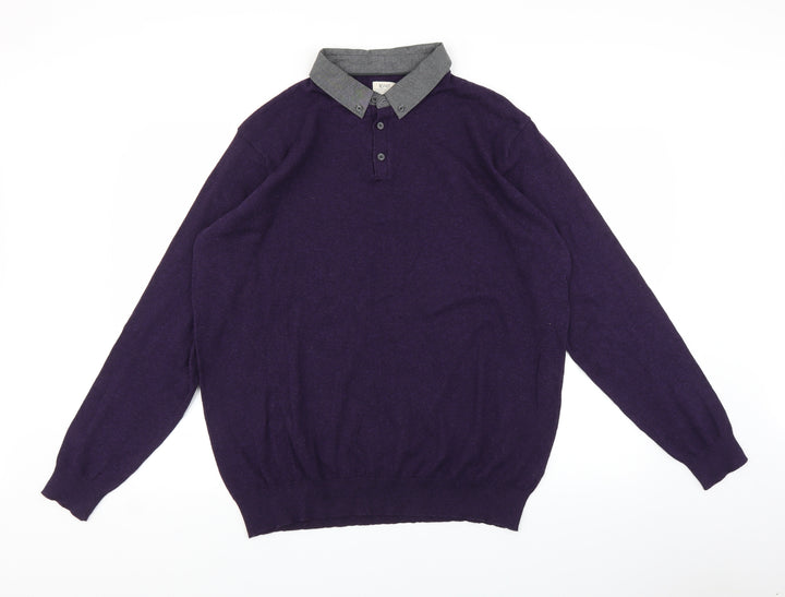 ACW85 Mens Purple Polo Size XL