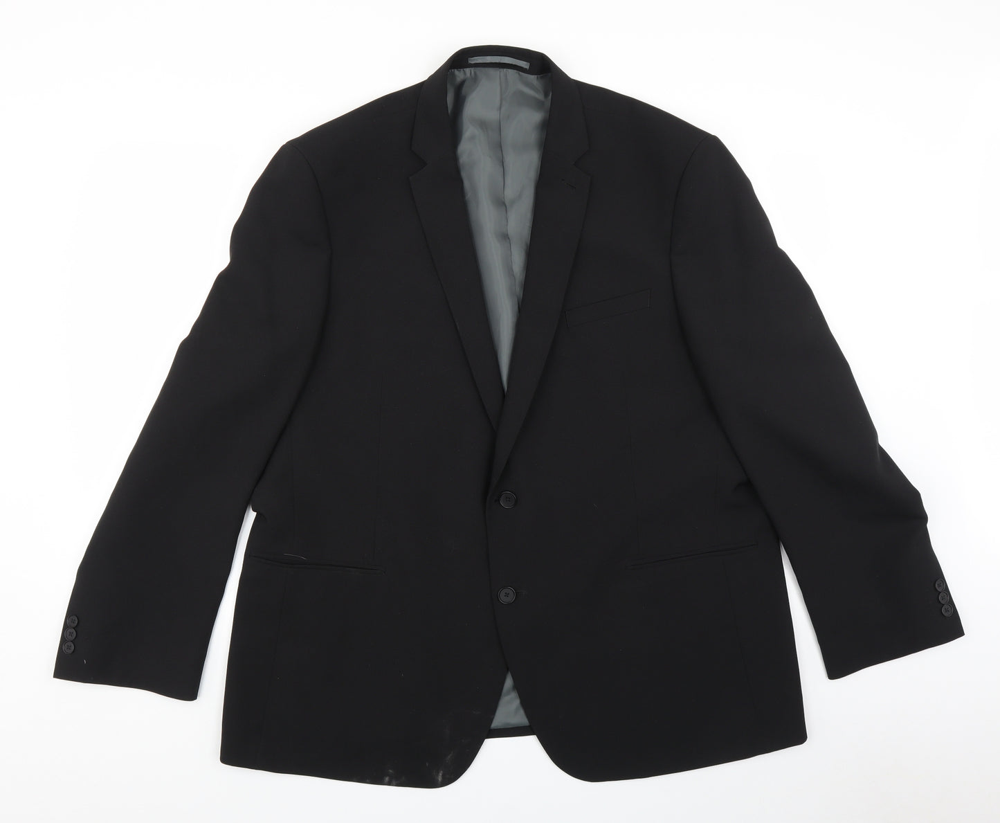 George Mens Black   Jacket Suit Jacket Size 48