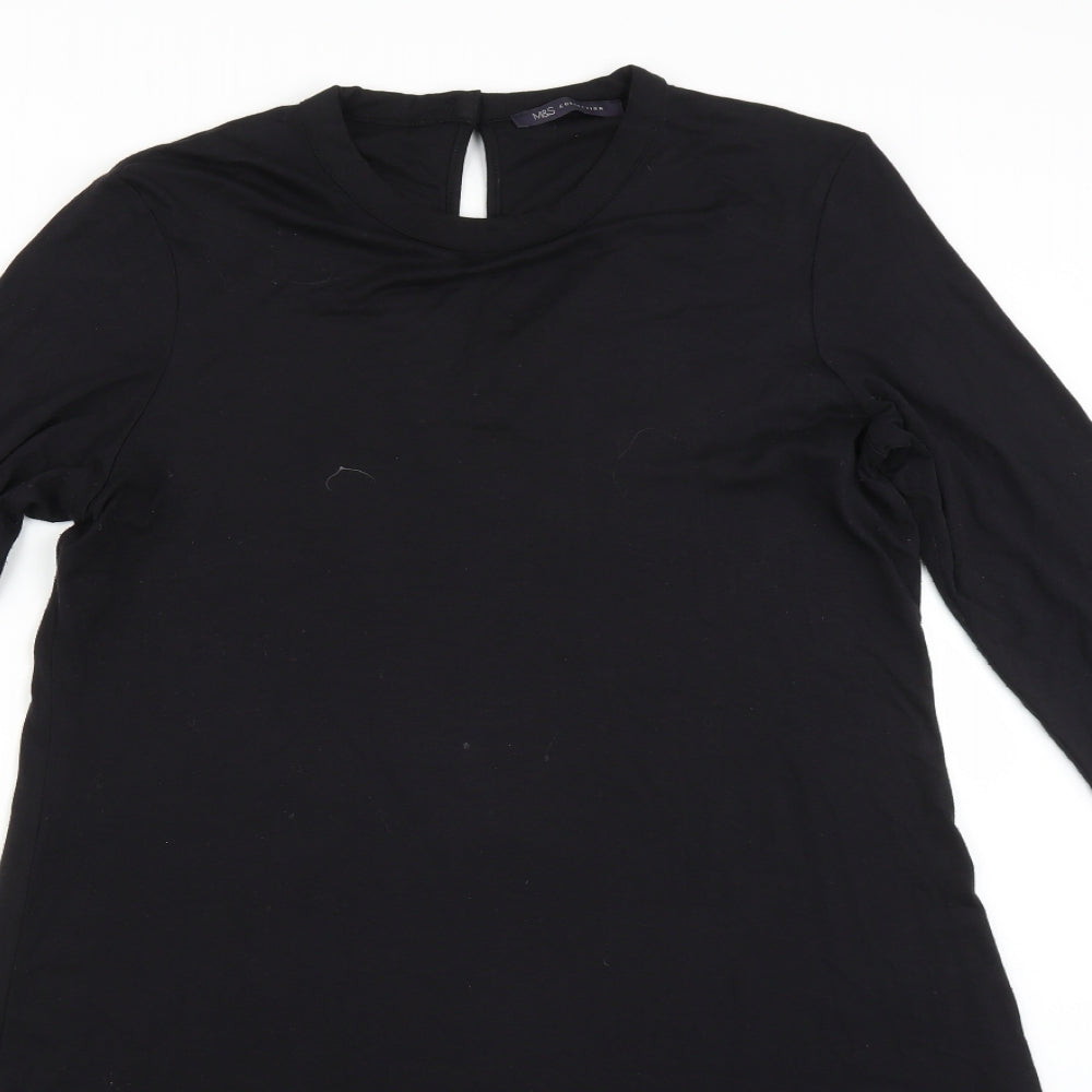 Marks and Spencer Womens Black   A-Line  Size 14