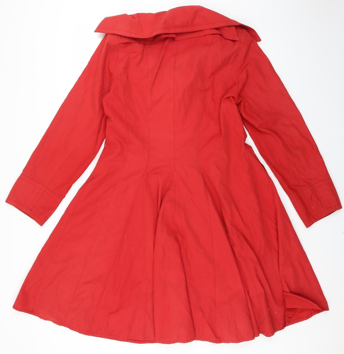 Per Una Womens Red   Overcoat Coat Size 14