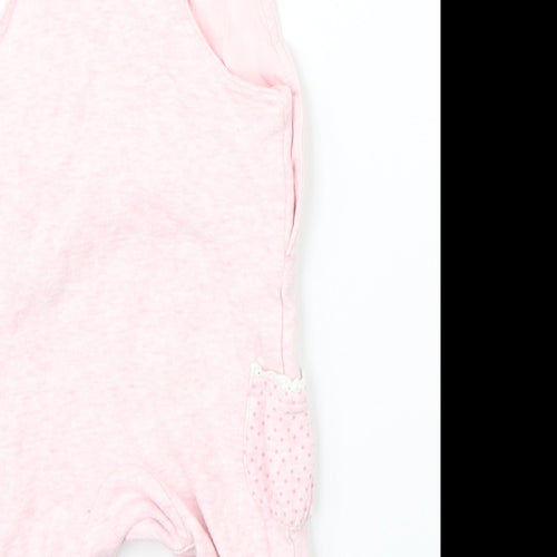 BHS Girls Pink   Dungaree One-Piece Size 3-6 Months  - Disney Minnie Mouse