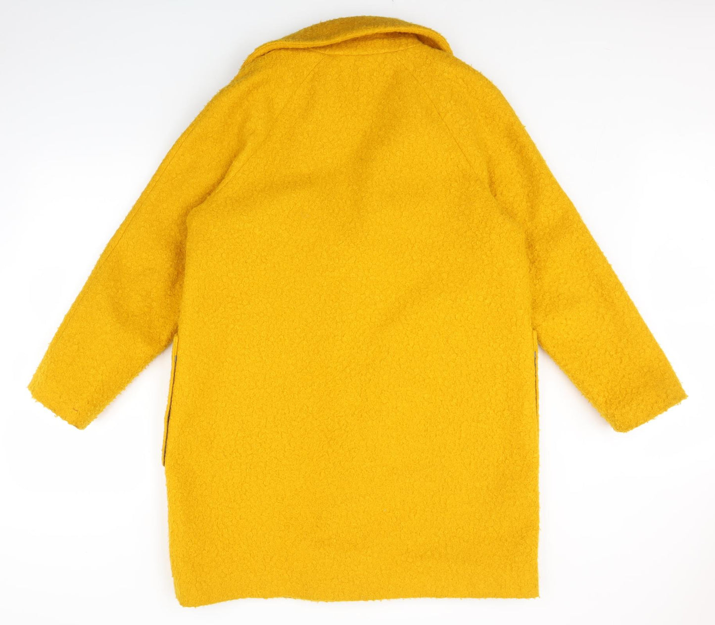 George Womens Yellow   Overcoat Coat Size 14