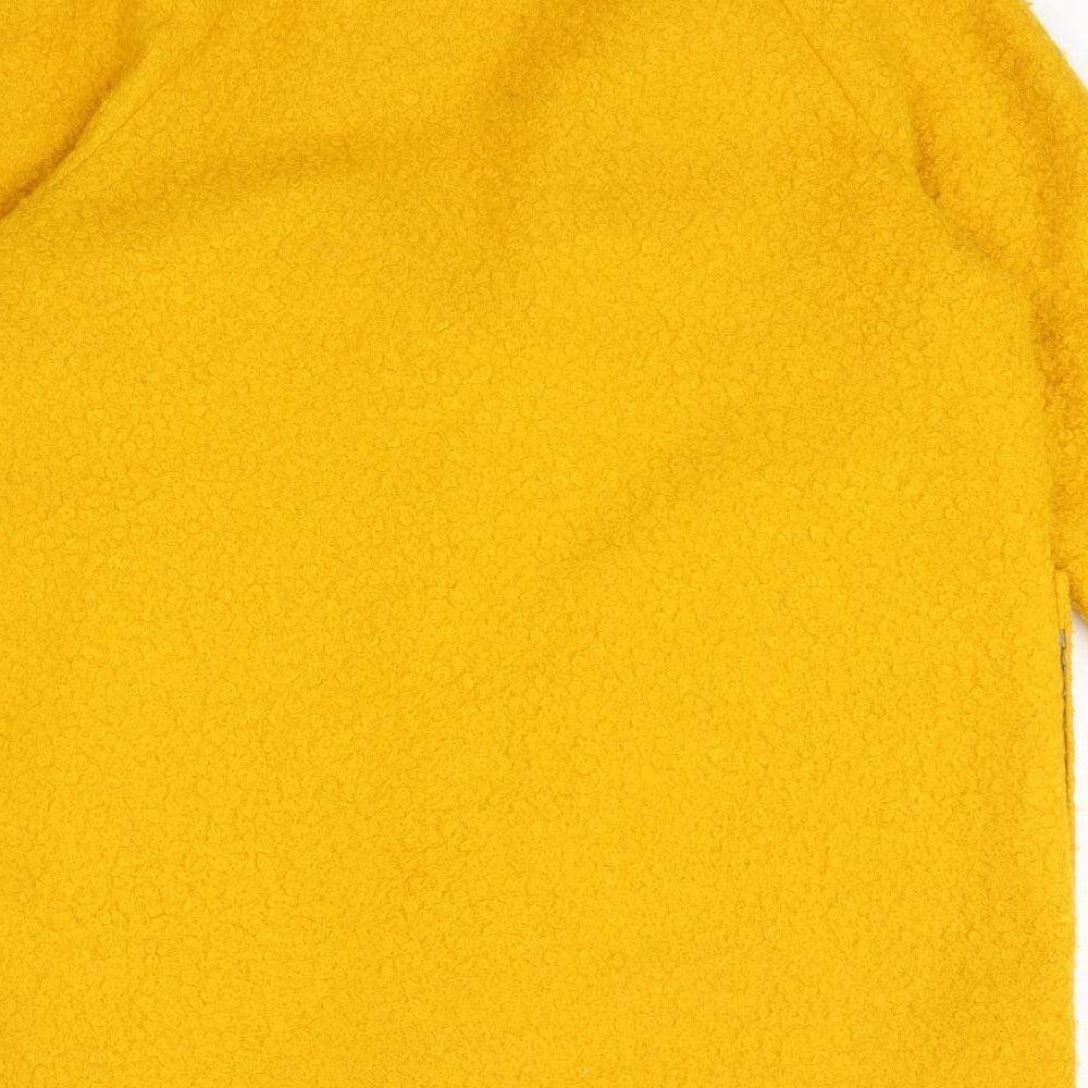 George Womens Yellow   Overcoat Coat Size 14
