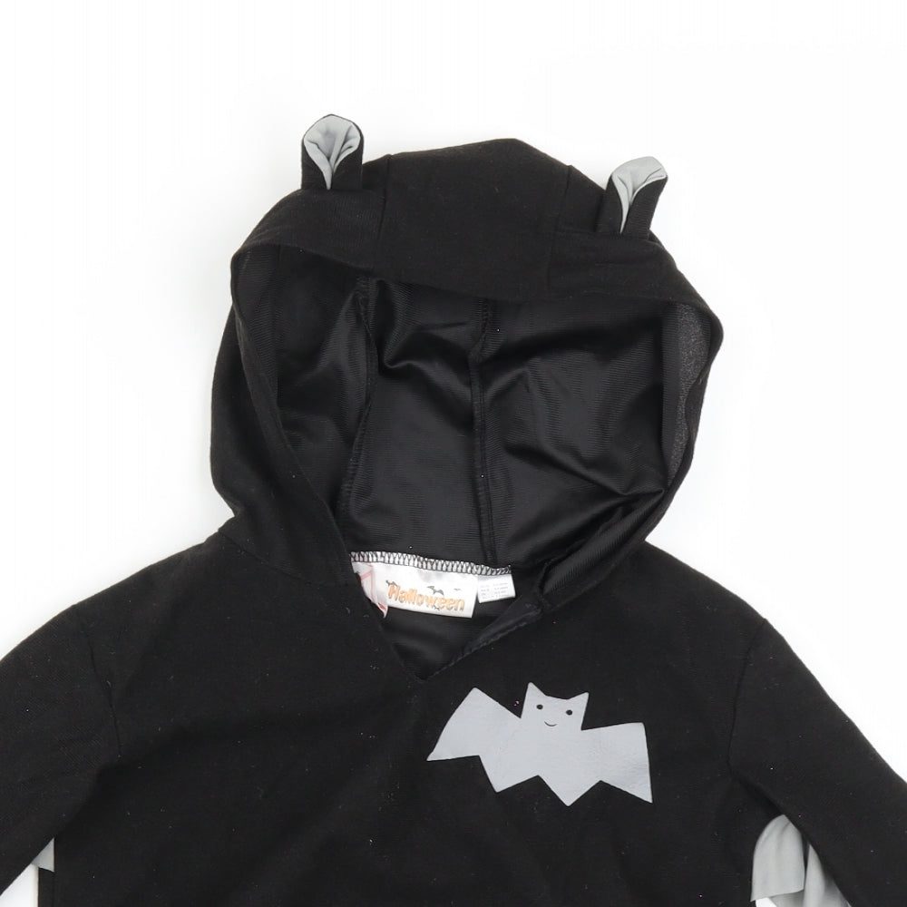 Halloween Boys Black   Pullover Hoodie Size 2-3 Years  - bat costume