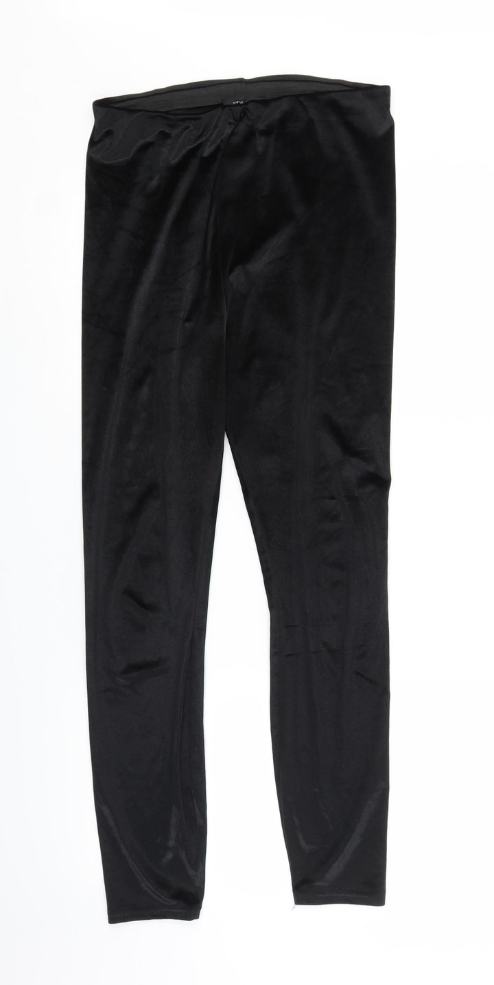 New Look Womens Black Trousers Size 12 L25 in
