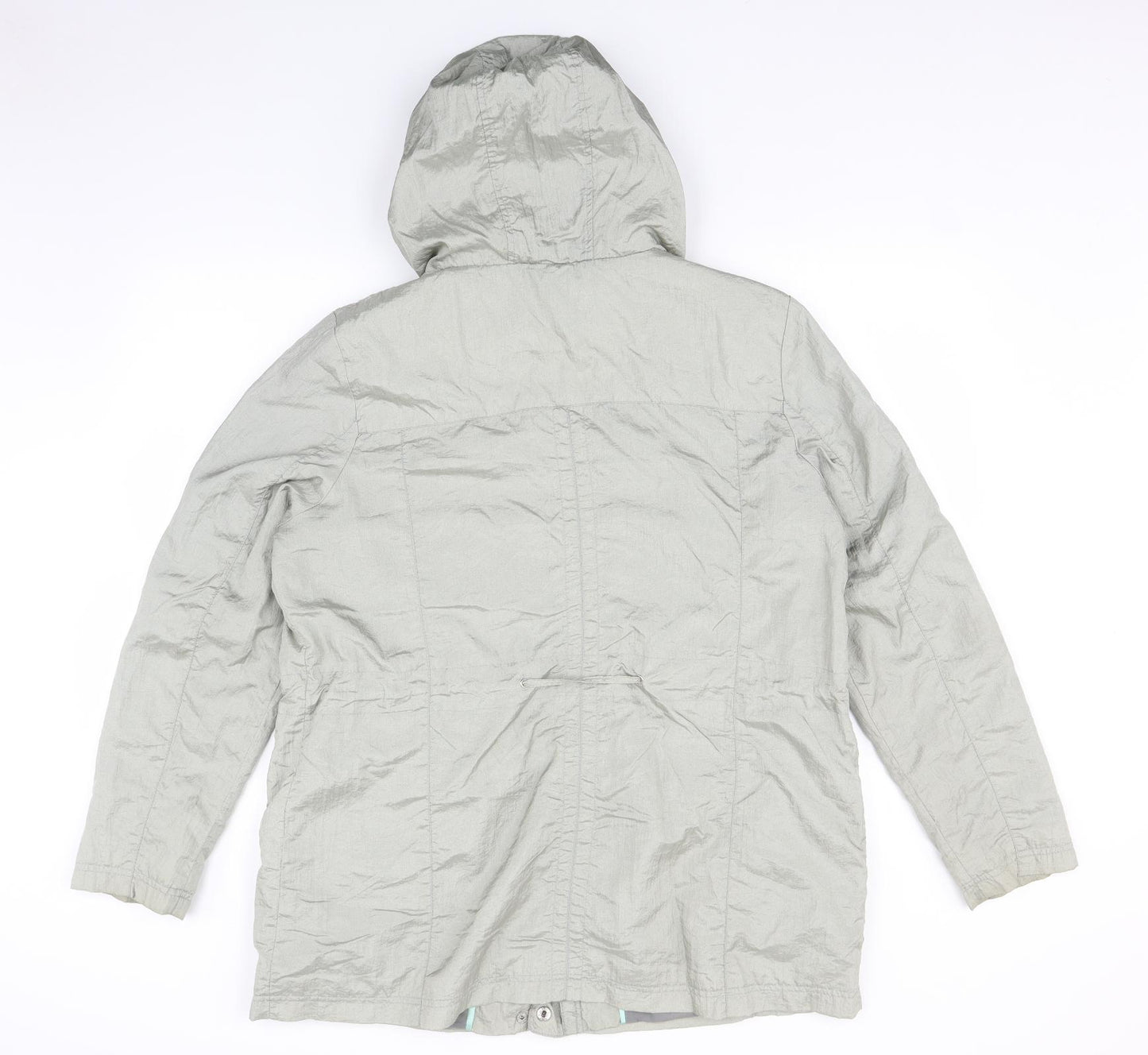BM Womens Grey   Rain Coat Coat Size 18
