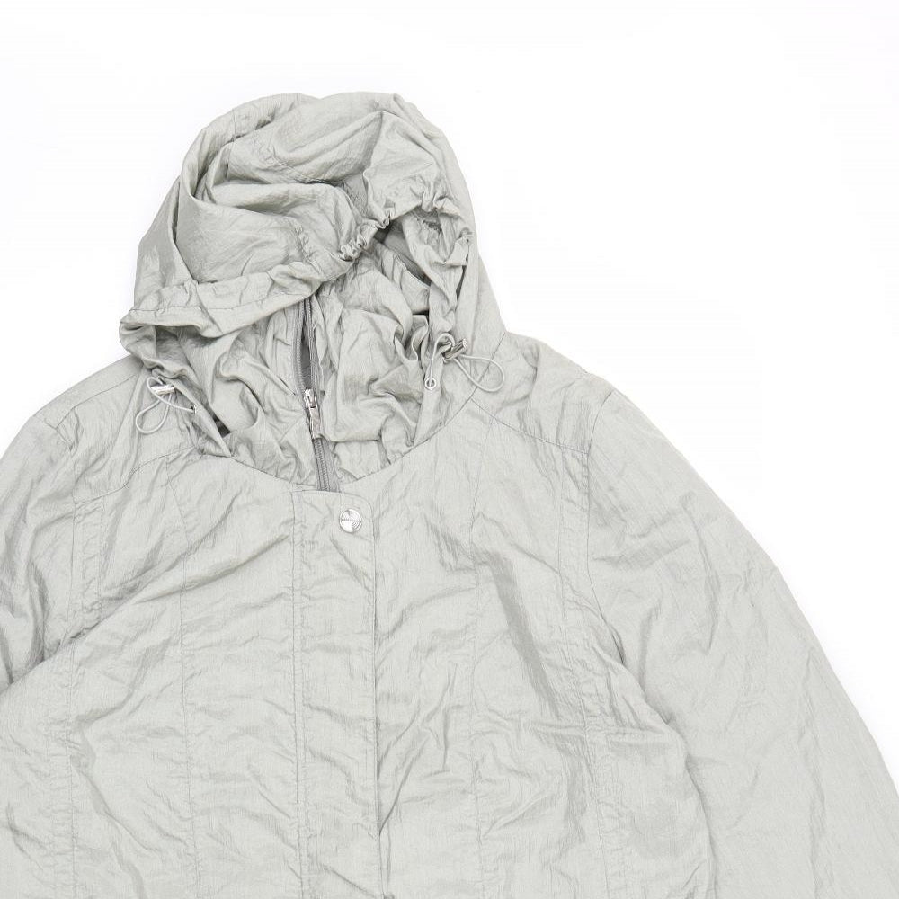 BM Womens Grey   Rain Coat Coat Size 18