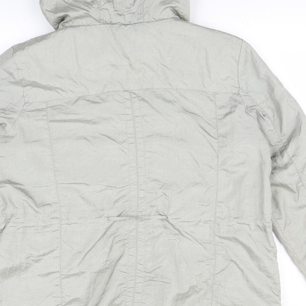 BM Womens Grey   Rain Coat Coat Size 18
