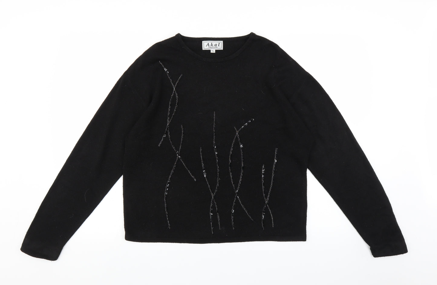 Akal Womens Black   Pullover Jumper Size M
