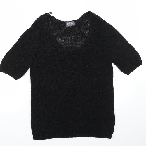 NEXT Womens Black  Knit Pullover Jumper Size 10