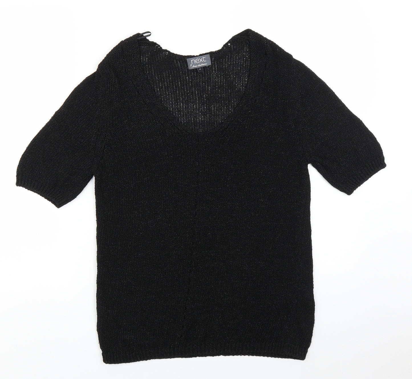 NEXT Womens Black  Knit Pullover Jumper Size 10