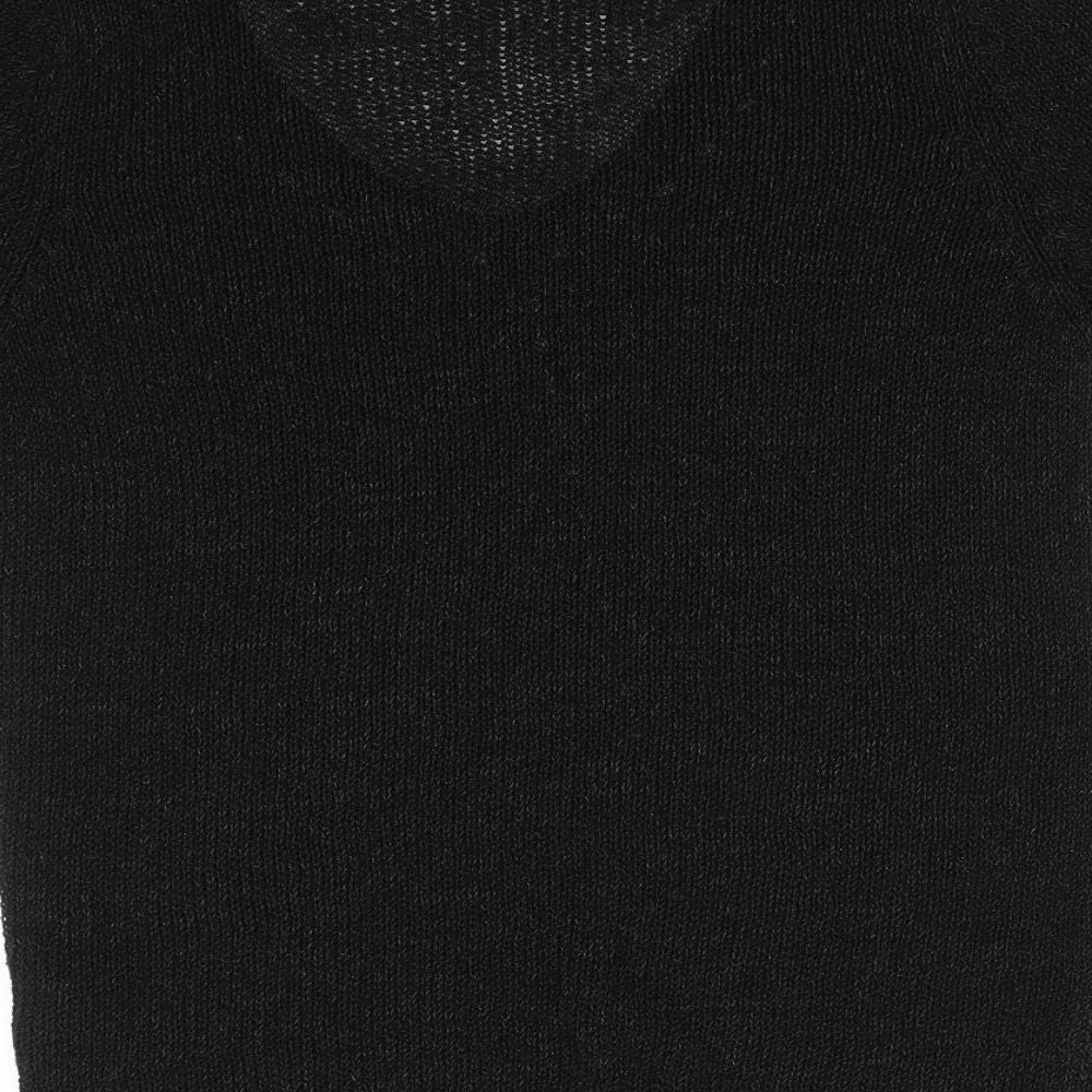 NEXT Womens Black  Knit Pullover Jumper Size 10