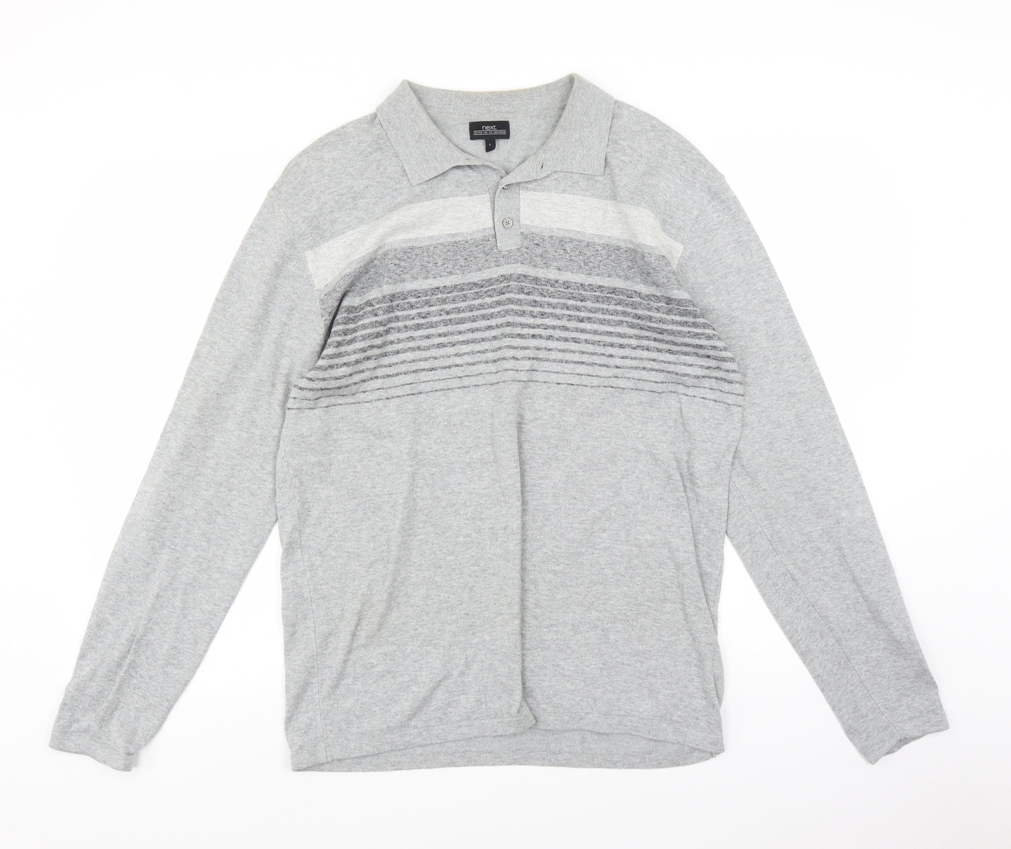 NEXT Mens Grey    Polo Size L