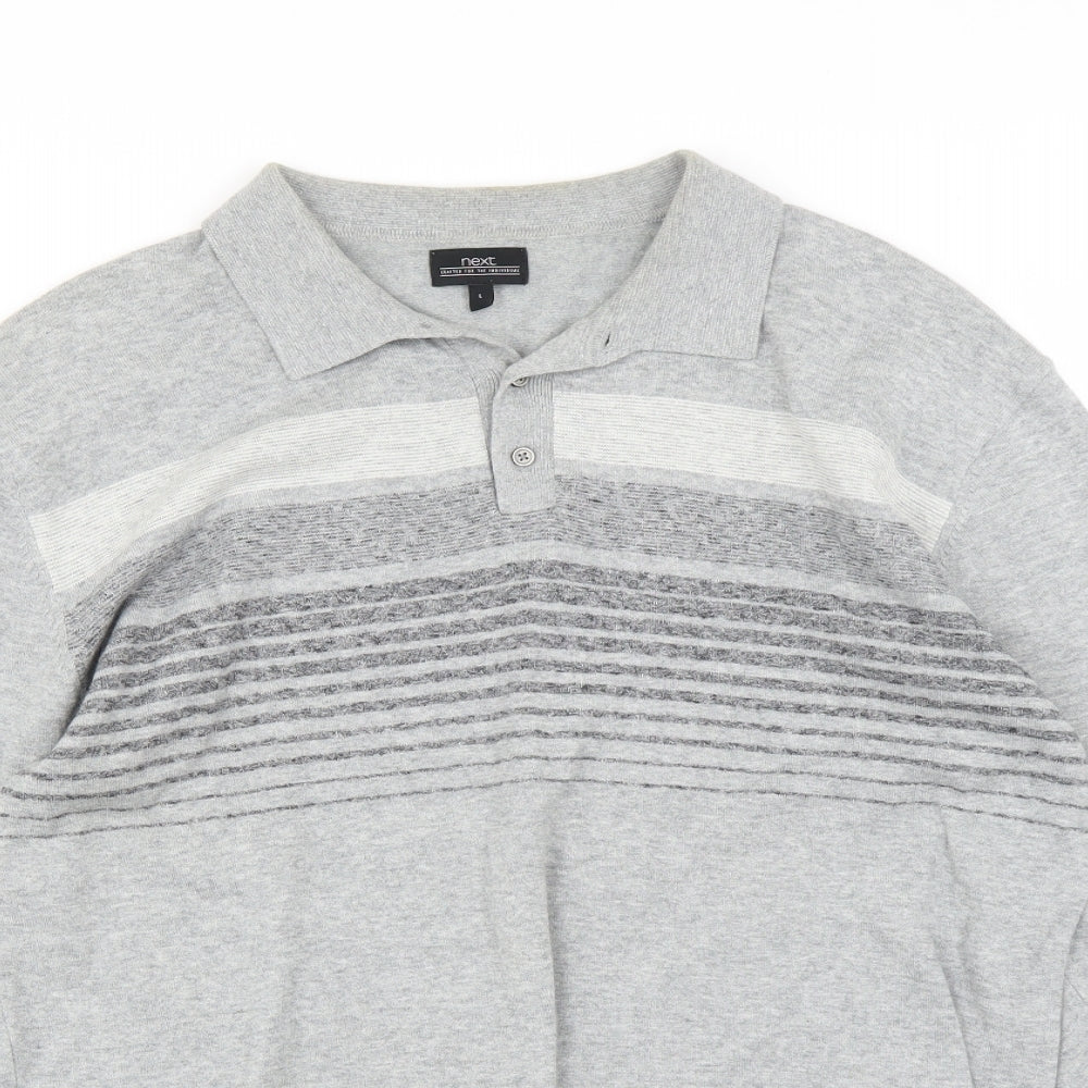 NEXT Mens Grey    Polo Size L