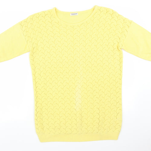 Damart Womens Yellow   Pullover Jumper Size 12