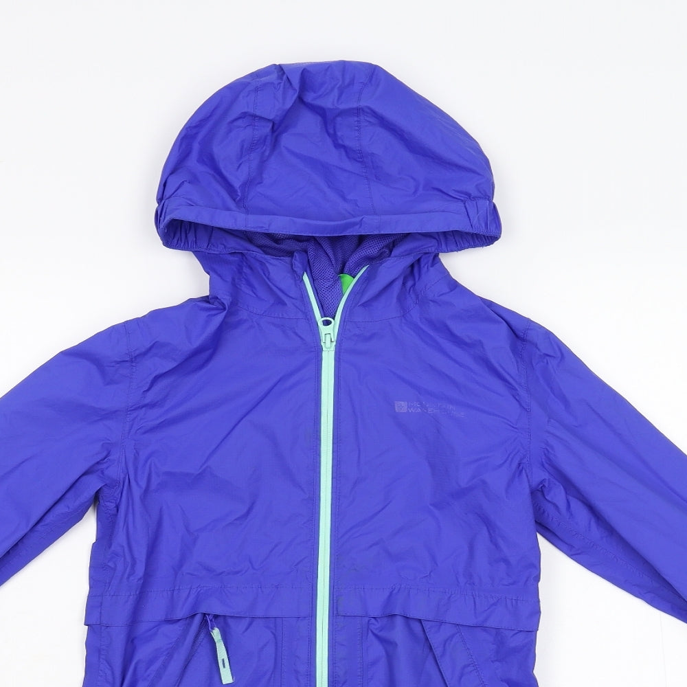 Mountain Warehouse Girls Blue   Anorak Jacket Size 7-8 Years