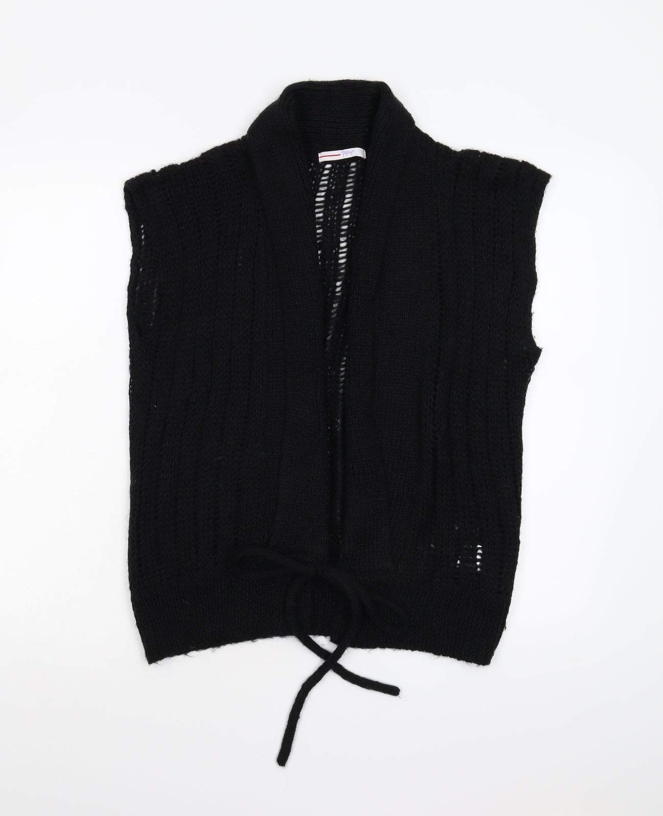 Matalan Womens Black  Knit Vest Jumper Size 18