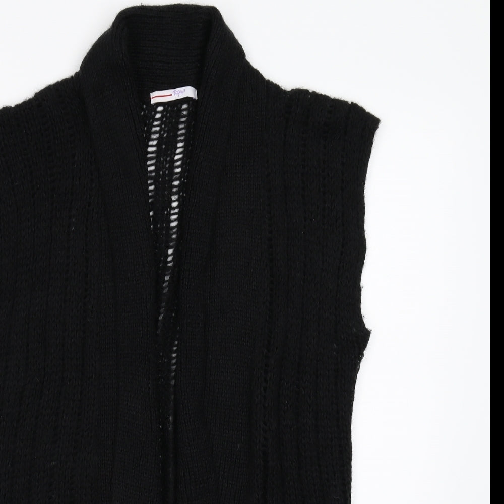 Matalan Womens Black  Knit Vest Jumper Size 18