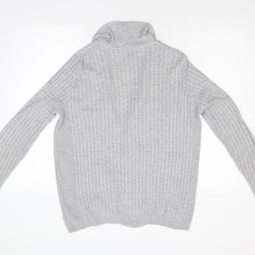 River Island Womens Grey  Knit Cardigan Jumper Size M